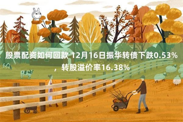 股票配资如何回款 12月16日振华转债下跌0.53%，转股溢价率16.38%