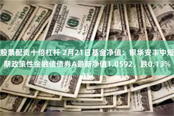 股票配资十倍杠杆 2月21日基金净值：银华安丰中短期政策性金融债债券A最新净值1.0592，跌0.13%